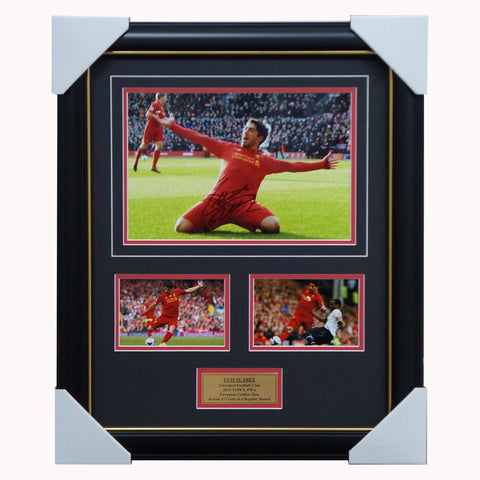 Luis Suarez Liverpool F.C. Signed Photo Collage Framed - 5891
