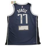 Luka Doncic Signed Dallas Mavericks Official NBA Panini Authentics Navy Blue Jersey - 7433