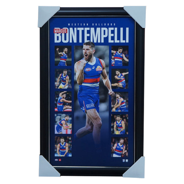 Marcus Bontempelli Western Bulldogs Official AFL Player Montage Framed ...