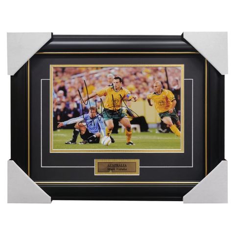 Mark Viduka Signed Socceroos Photo Framed - 2828