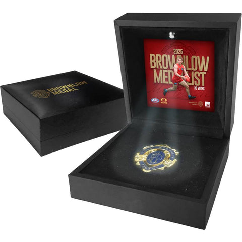 Matt Rowell Gold Coast Suns 2025 Official AFL Brownlow in Black LED Box - 7253