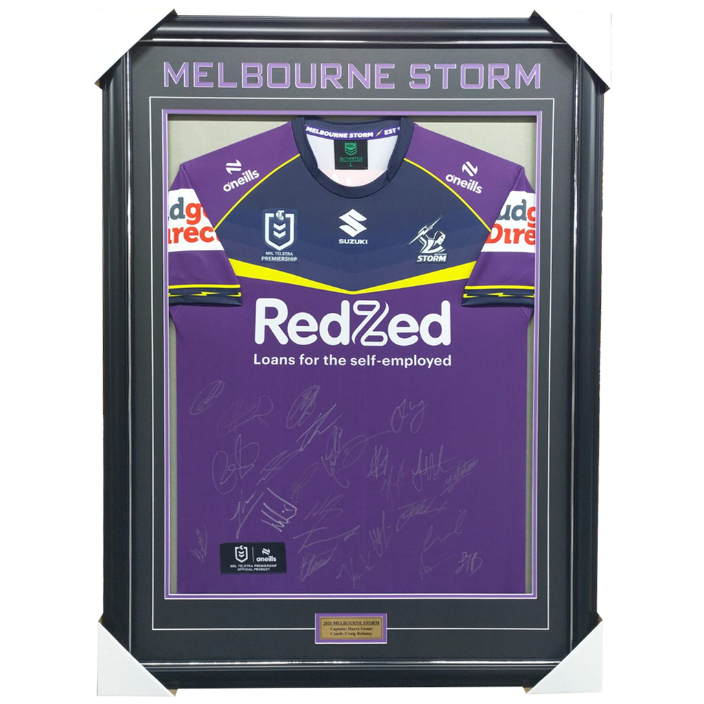 Melbourne Storm 2026 NRL Squad Signed Official Jersey - 7374