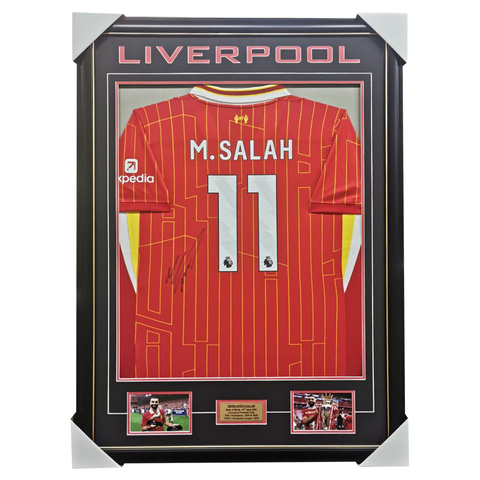 Mo Salah Liverpool Jersey Framed EPL 100% Authentic - 3466