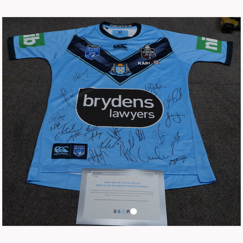 New South Wales Signed State of Origin Official NRL 2020 Team Signed Jersey - 5846