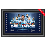 New South Wales 2026 State of Origin Dual Signed Official Lithograph Framed - 7567