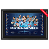 New South Wales 2026 State of Origin Dual Signed Official Lithograph Framed - 7567
