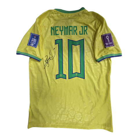 Neymar Jnr Signed Brazil 2022 World Cup Jersey - 7531