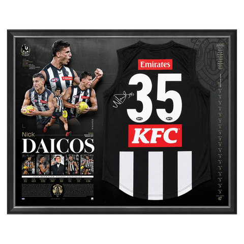Nick Daicos 2026 Brownlow Medal Official AFL Signed Guernsey Framed - 7620