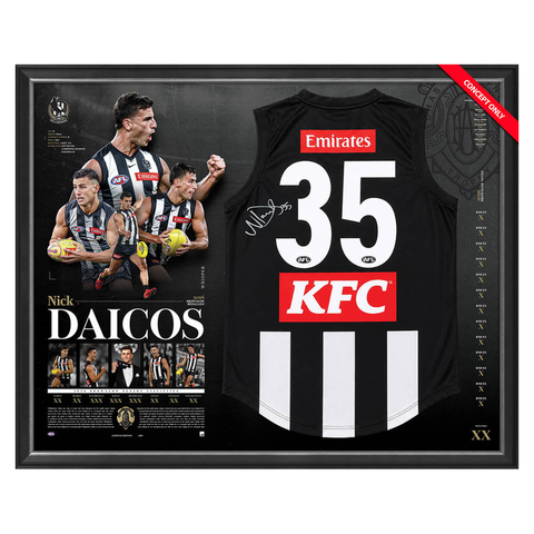 Nick Daicos 2026 Brownlow Medal Official AFL Signed Guernsey Framed - 7620