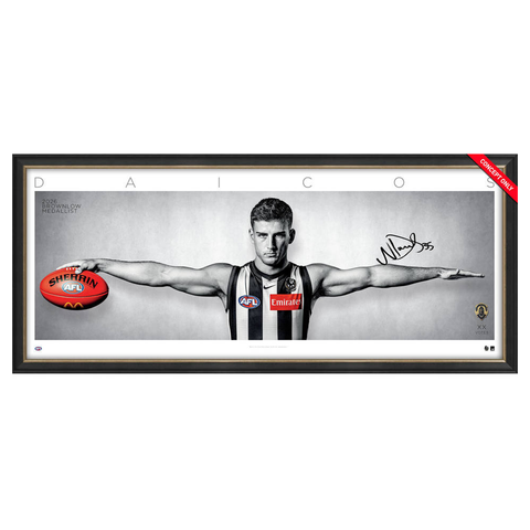 Nick Daicos Signed 2026 Brownlow Official AFL Wings Framed - 7622