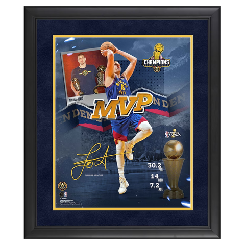 Nikola Jokic Denver Nuggets 2023 NBA Finals MVP Collage Framed - 5506