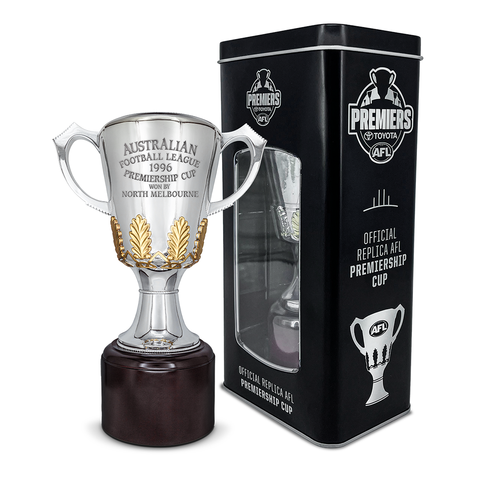 North Melbourne 1996 Official AFL Replica Premiership Cup in Tin - 7159