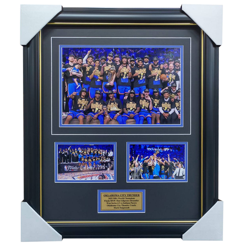Oklahoma City Thunder 2025 NBA Champions Collage Framed - 7180