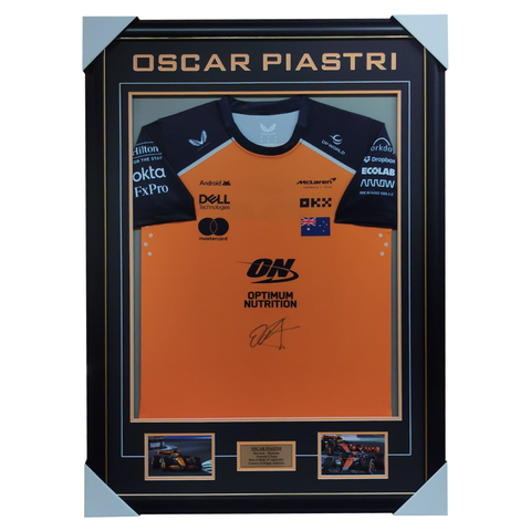 Oscar Piastri McLaren-Mercedes Formula 1 Signed Jersey Framed - 5845
