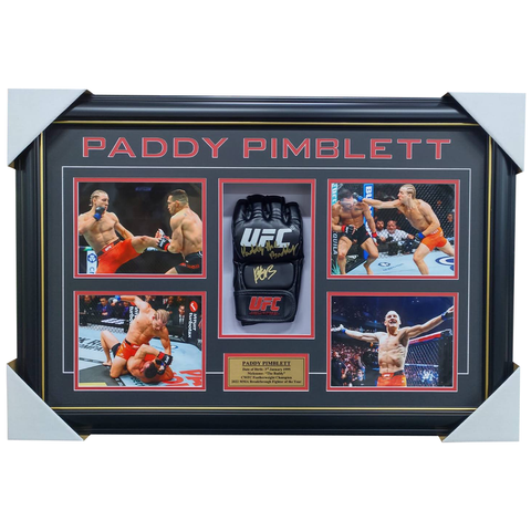 Paddy Pimblett Signed UFC Glove Framed 100% Authentic - 7370