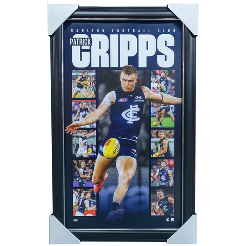 Patrick Cripps Carlton Official Montage Framed - 7582