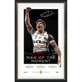 Reece Walsh Signed Brisbane Broncos Official 2025 Clive Churchill Medallist Icons Series Framed - 7255