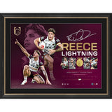Reece Walsh Signed Official NRL 2025 Clive Churchill Medallist Lithograph Framed - 7303