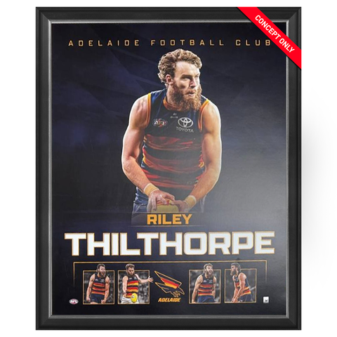 Riley Thilthorpe Adelaide Crows Official Licensed AFL Print Framed - 7237