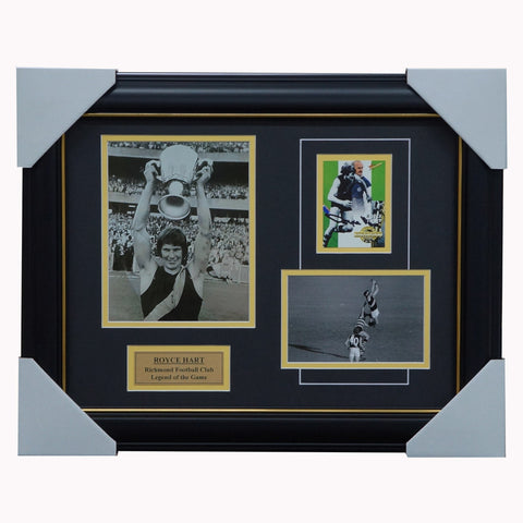 Royce Hart Richmond Legend Signed Card Photo Collage Framed - 1186
