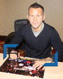 Ryan Giggs Signed Manchester United Wonder Goal Photo Collage Framed Private Signing - 7437