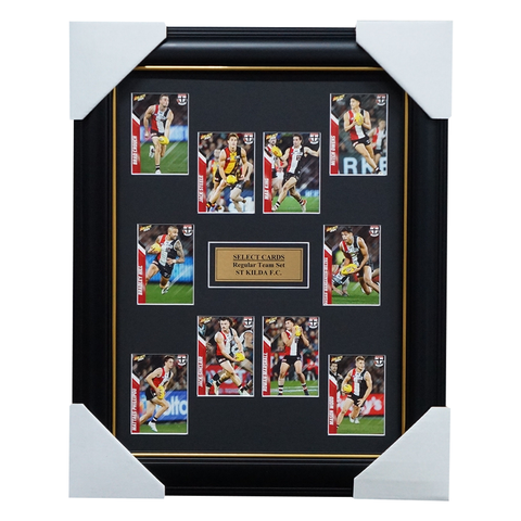 St Kilda Saints 2024 Select Card Team Set Framed Steele King - 5777