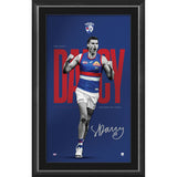 Sam Darcy Western Bulldogs Signed Official AFL Vertiramic Print Framed - 7406