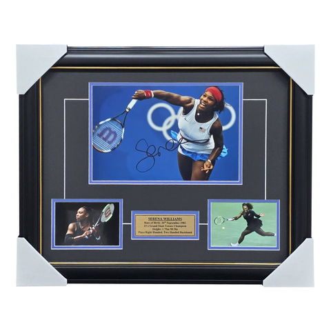 Serena Williams Signed Grand Slamp Champion Photo Collage Framed - 7427