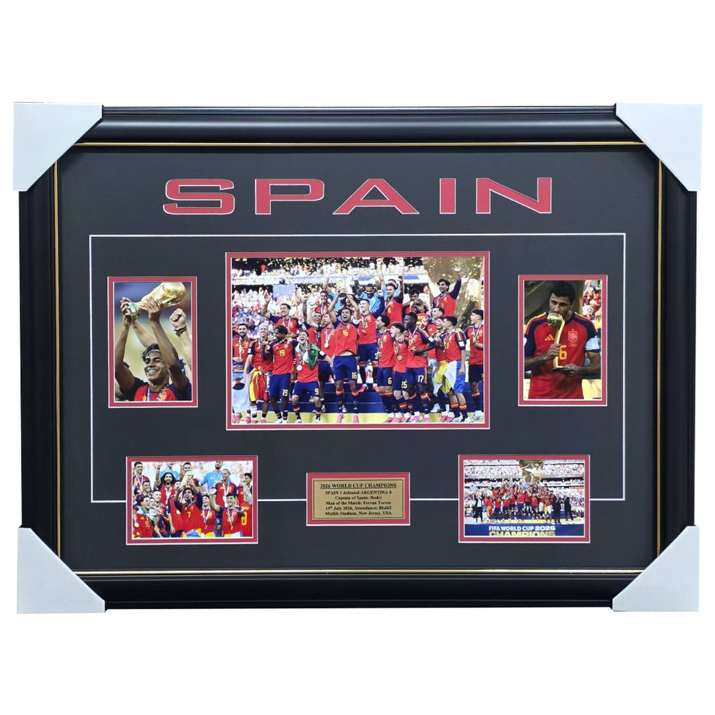 Spain 2026 FIFA World Cup Champions Photo Collage Framed Yamal Rodri - 7572