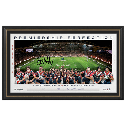 Sydney Roosters 2026 NRL Premiers Official Signed Sam Walker Panoramic Framed - 7668