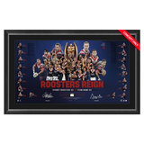 Sydney Roosters 2026 NRL Premiers Dual Signed Tedesco & Nawaqanitawase Official Lithograph Framed - 7665