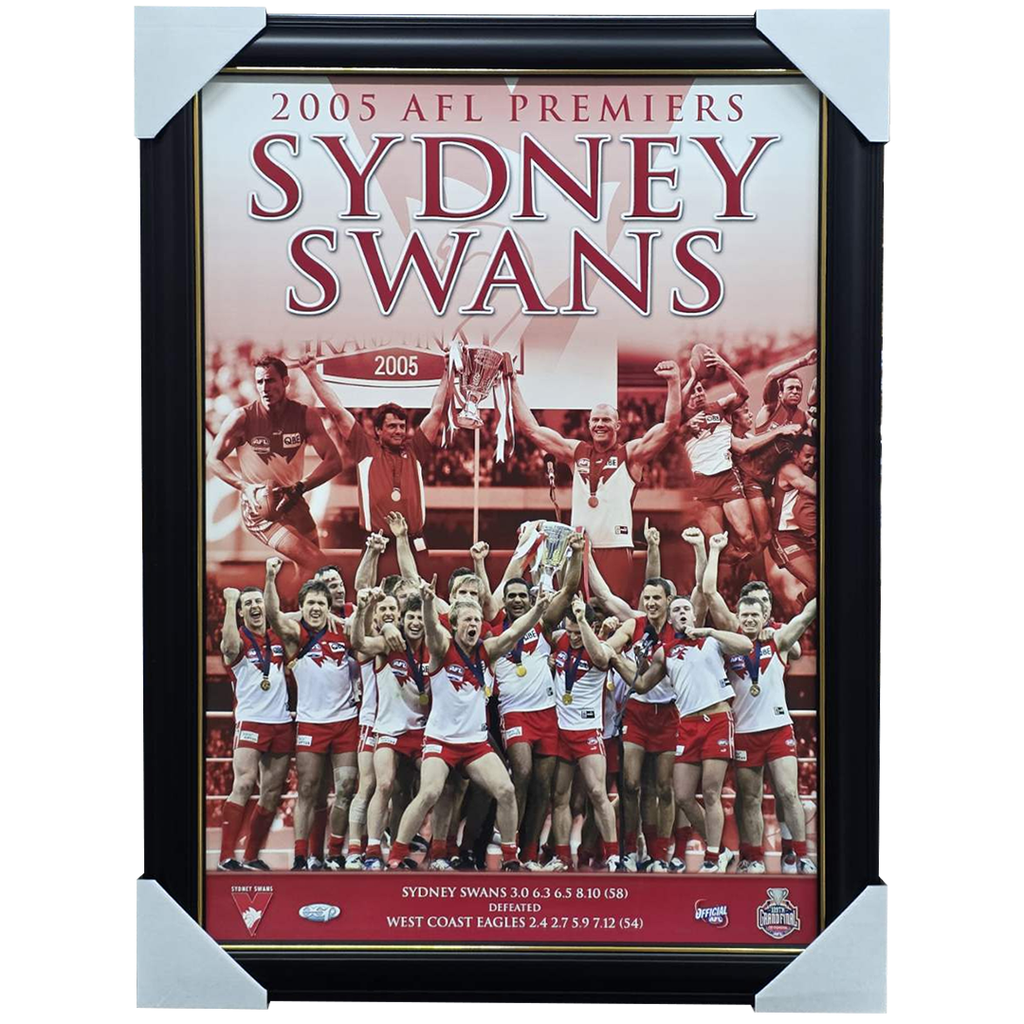Sydney Swans 2005 Premiership Official Print Framed - 7516