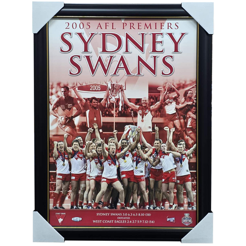 Sydney Swans 2005 Premiership Official Print Framed - 7516