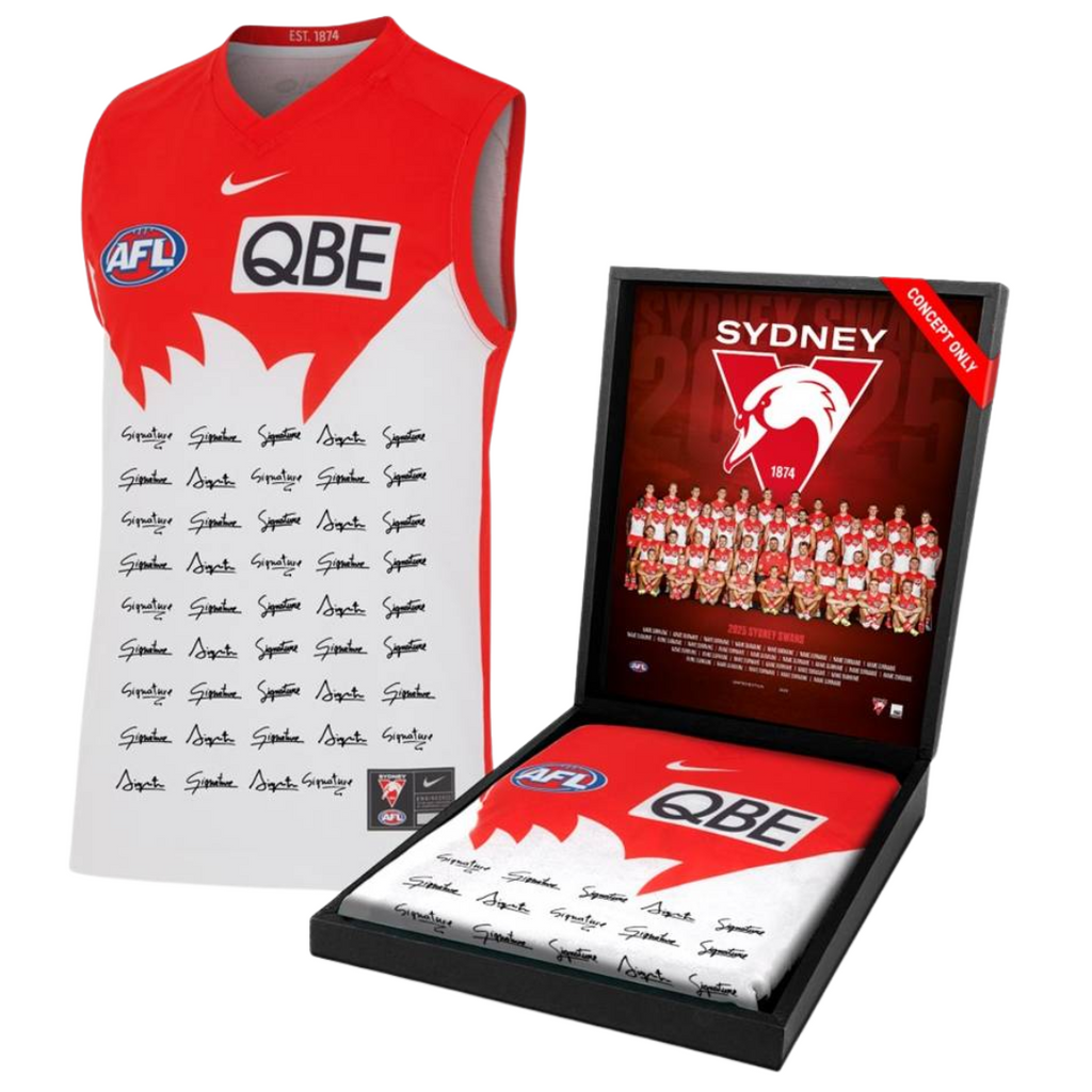 Sydney Swans Football Club 2025 AFL Official Team Signed Guernsey - 7018