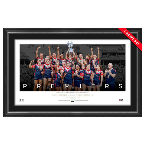 Sydney Roosters NRLW Official Premiership Icon Series Framed - 7670