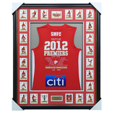 Sydney Swans Limited Edition Premiers 2012 Jumper Framed with Select Premiers Set - 4101