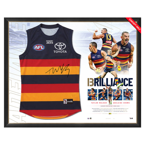 Taylor Walker Signed Retirement Guernsey Display Framed - 7602