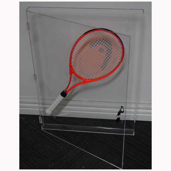 Deluxe Acrylic Tennis Racquet Display Box Case Clear Back Finish - Qua ...