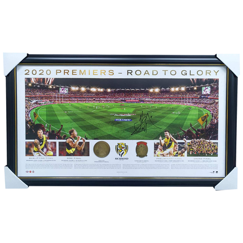 Trent Cotchin Signed Richmond 2020 Premiers Print Framed - 7577