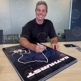 Triple Eight 2025 Bathurst Map Official Signed Lowndes & Whincup Lithograph Framed - 7342