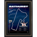 Triple Eight 2025 Bathurst Map Official Signed Lowndes & Whincup Lithograph Framed - 7342