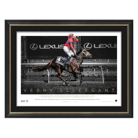 Verry Elleegant Official Horse Racing ICON Series Print Framed - 5558