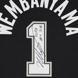 Victor Wembanyama Signed San Antonio Spurs Official Fanatics #1 Draft Pick Inscription NBA Jersey - 5856