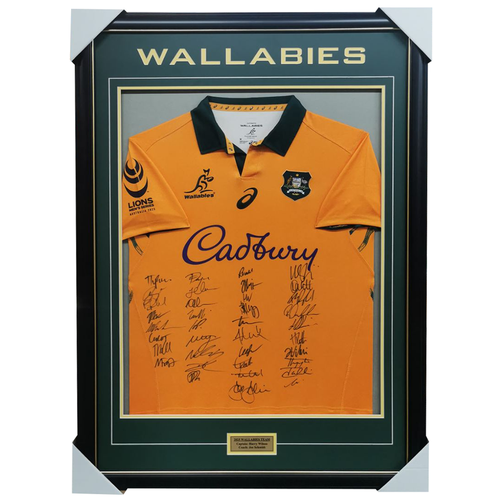 Wallabies 2025 Official Rugby Union Team Signed Jersey - 7225