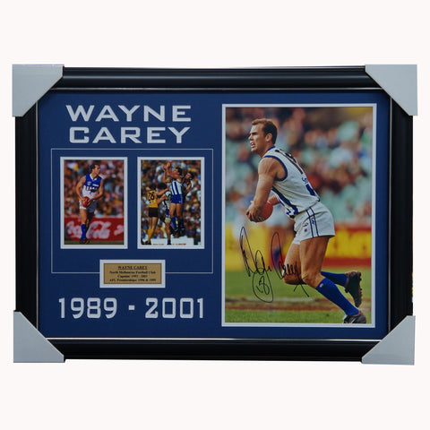 Wayne Carey Kangaroos Signed Photo Collage Framed - 3900