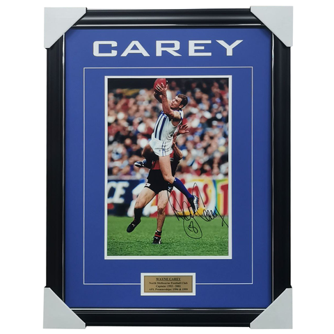 Wayne Carey Kangaroos Signed Photo Framed - 1162