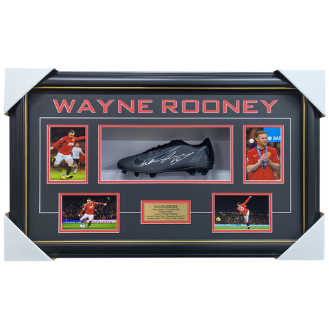 Wayne Rooney Manchester United Signed Boot Box Framed - 3578