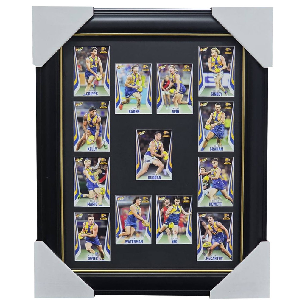 West Coast Eagles 2026 Select Card Team Set Framed - 7480