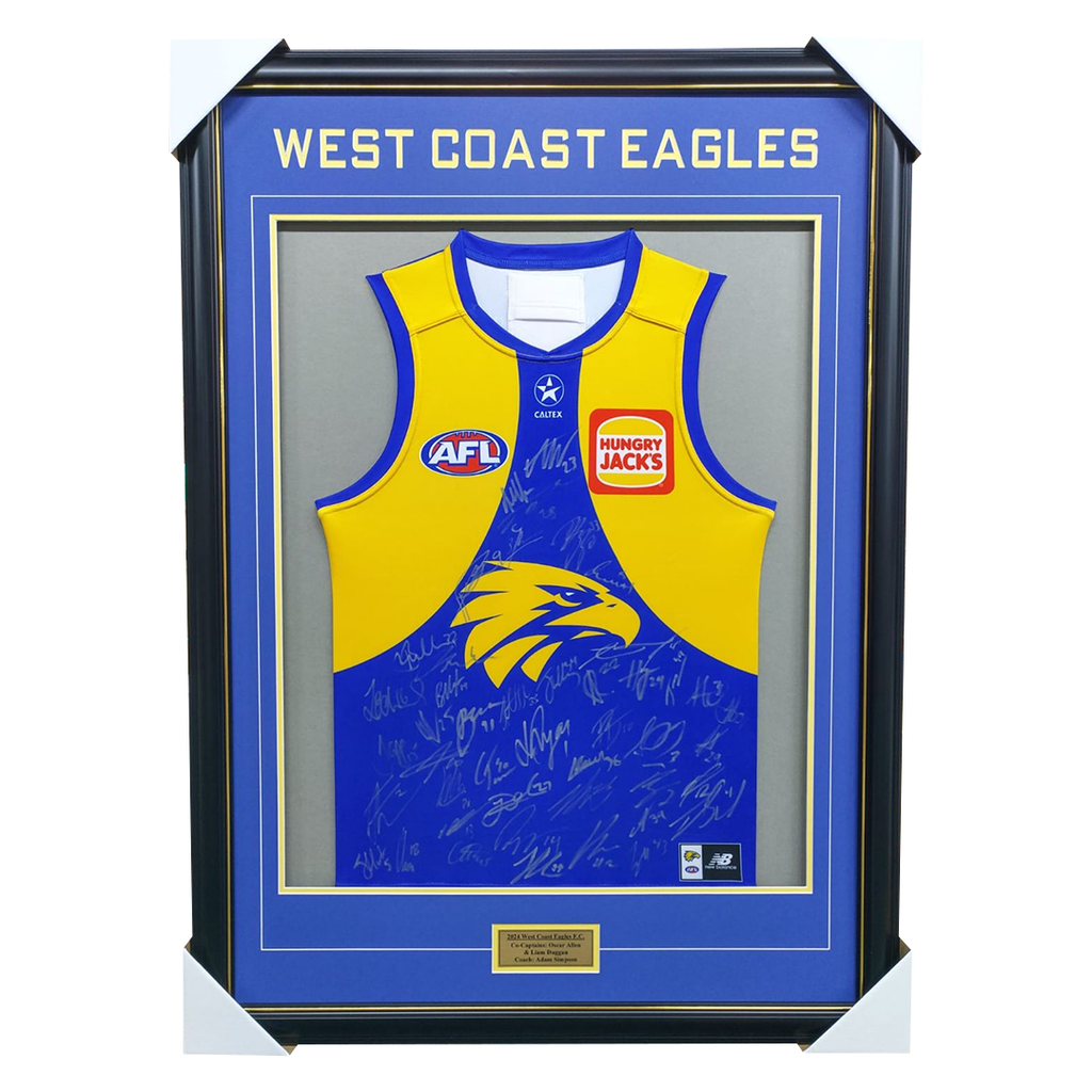 West Coast Eagles Football Club 2024 AFL Official Team Signed Guernsey - 5834