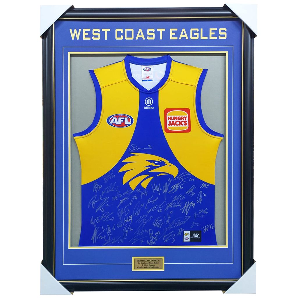 West Coast Eagles 2026 Squad Signed Official AFL Guernsey - 7410